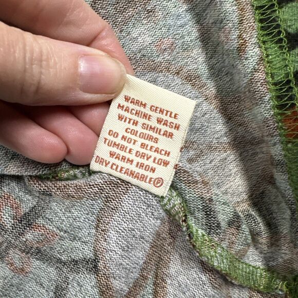 Aryeh Dress Large Green Colorful Long Sleeve Artsy Boho Hippie Gypsy Knit Dress - Picture 7 of 8